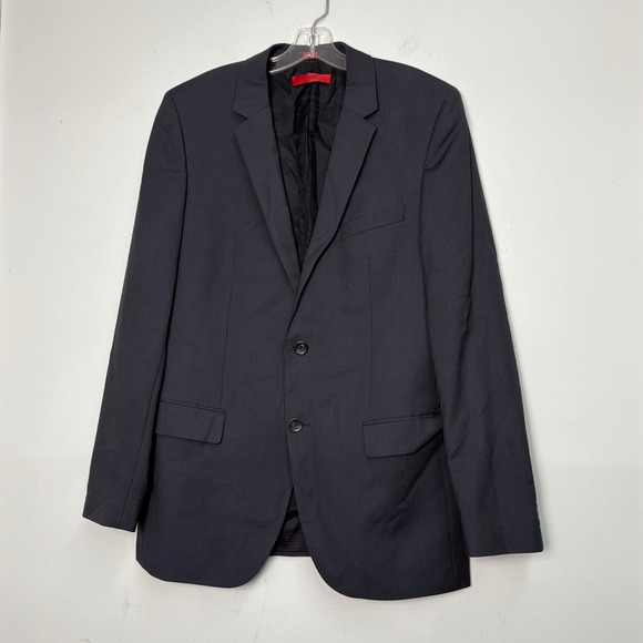Hugo Boss Other - Hugo Boss Mens Navy Blue Pinstripe Two Button Blazer Sport Coat 40R